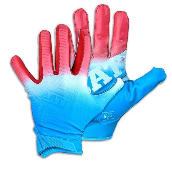 Battle Sports Gradient Doom Receiver Football Gloves Youth Medium - Picture 2 of 5